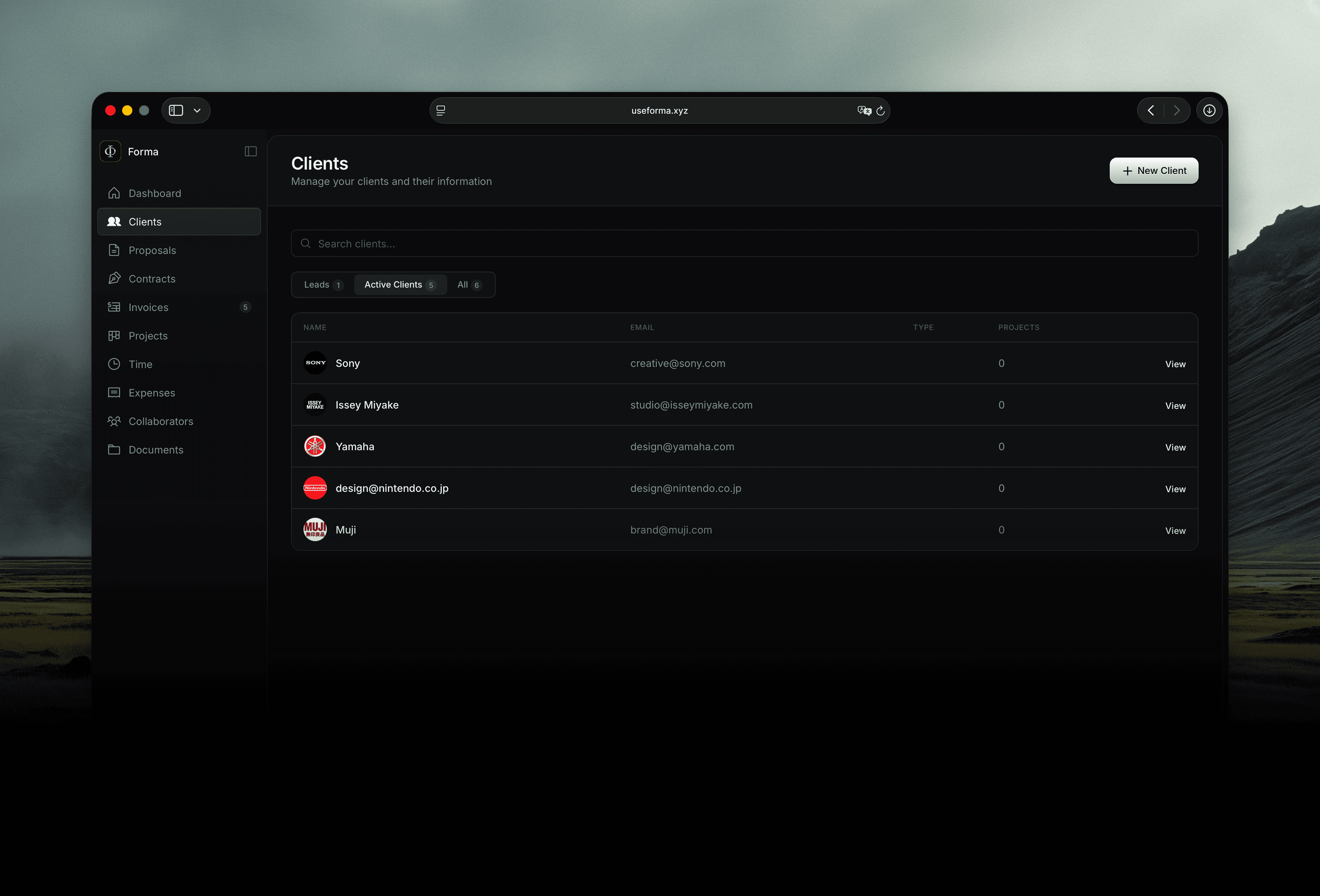 Client Management in Verum