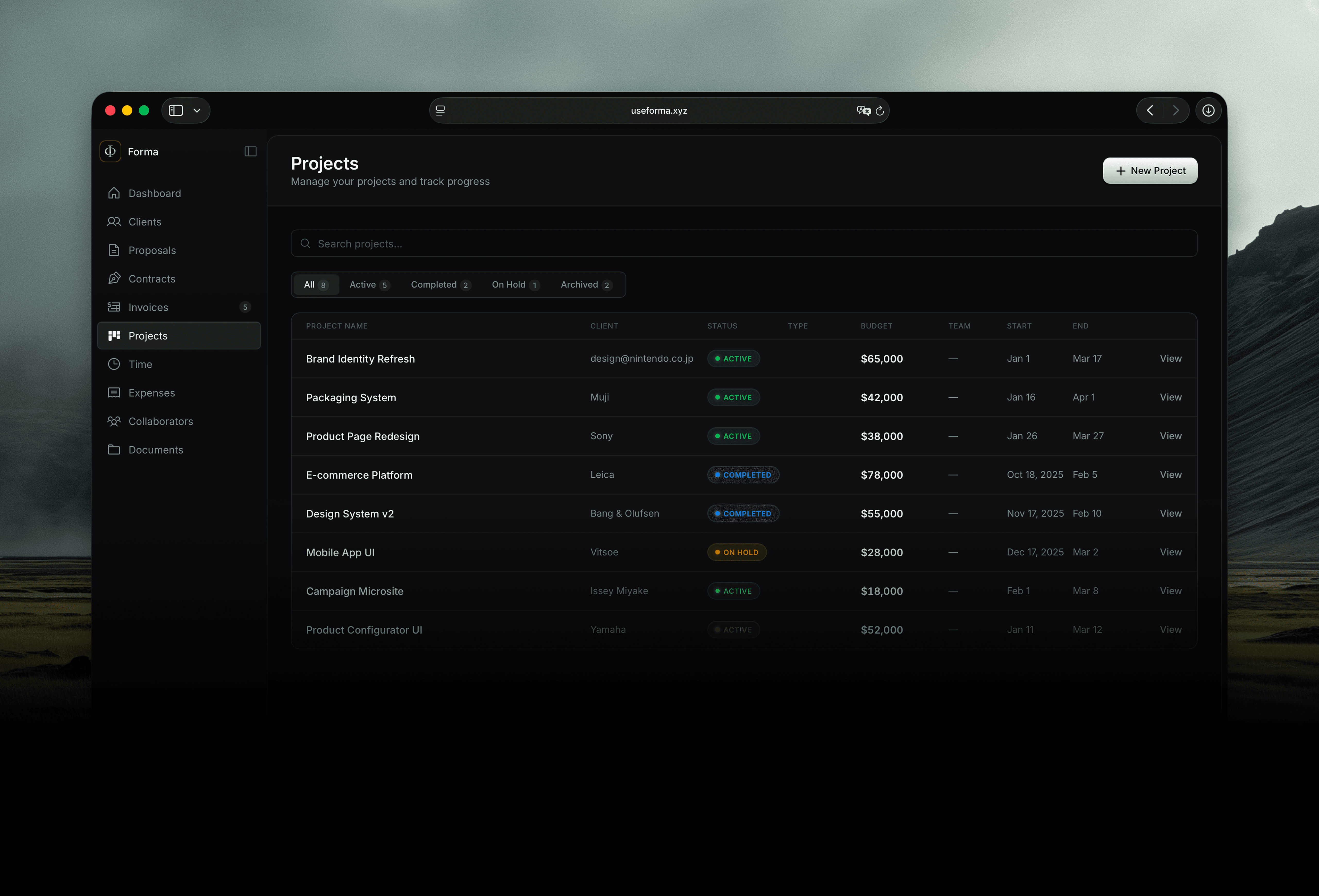 Project Management in Verum